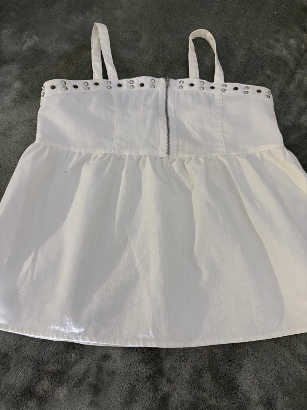 Disney White Stud-Trim Spaghetti Strap Camisole